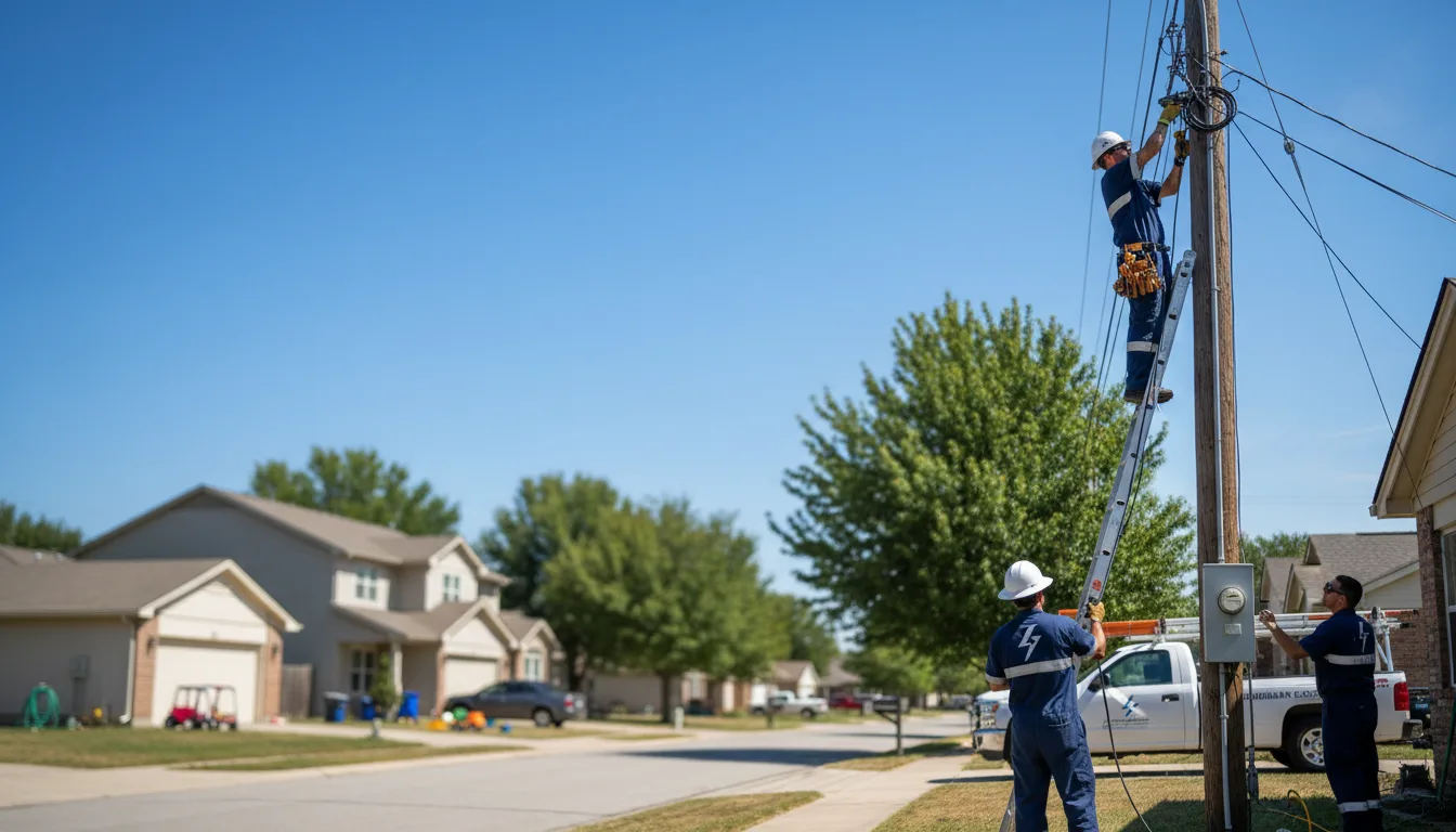 Residential electrician providing installation services in Spencer, OK